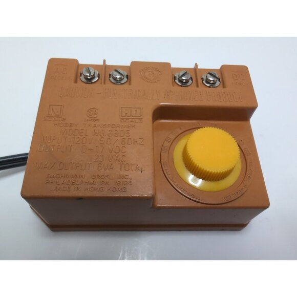 Bachmann #6605 Power Pack Hobby Transformer HO & N Scale Model Trains Works - Picture 6 of 11